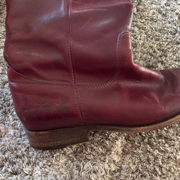 Frye Melissa Button Boot - Bordeaux - Picture 4 of 10
